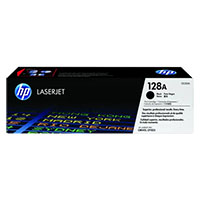 HP 128A Black Original LaserJet Toner Cartridge, CE320A